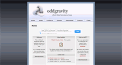 Desktop Screenshot of oddgravity.com