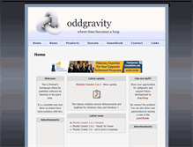Tablet Screenshot of oddgravity.com